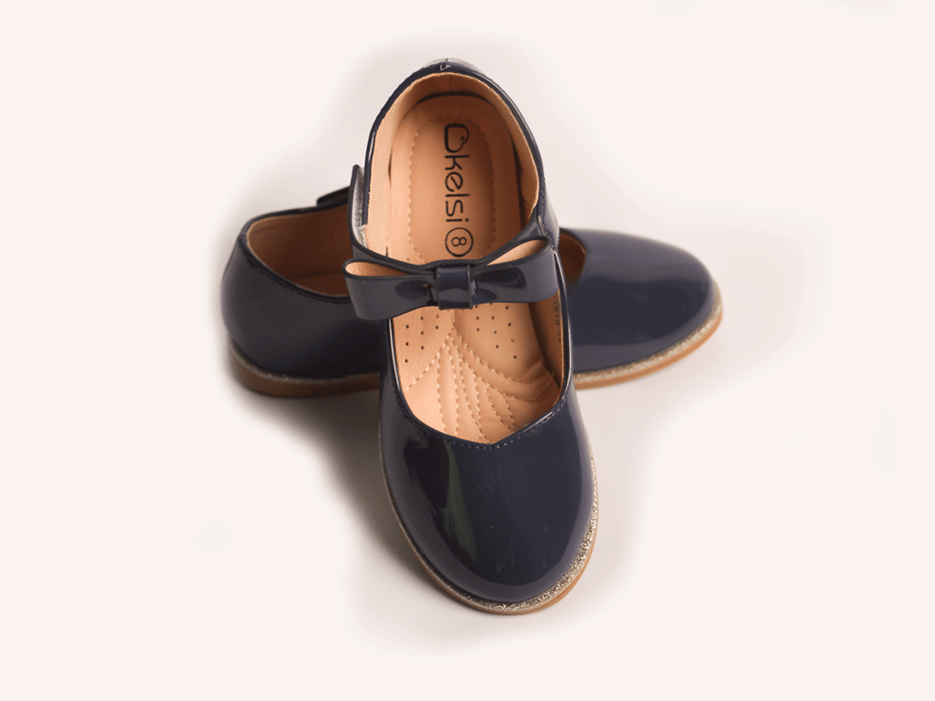 KELSI BOW STRAP NAVY BLUE