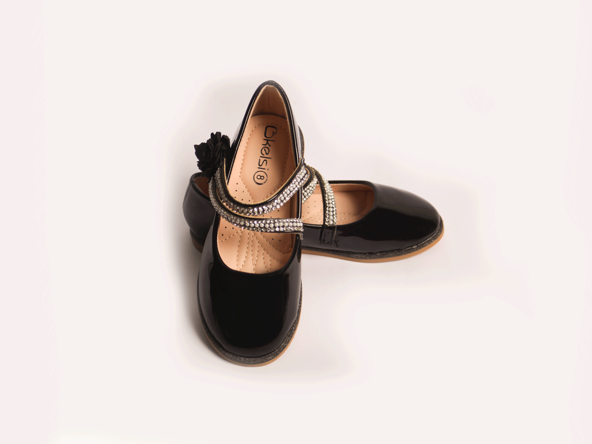 KELSI DIAMOND STRAP BLACK
