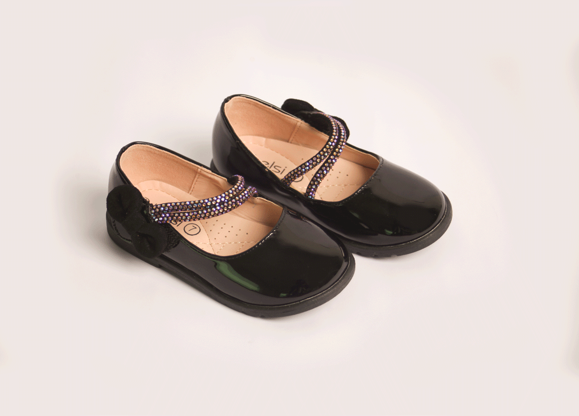 KELSI MULTICOLOR STRAP BLACK